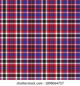 Red Navy Glen Plaid textured seamless pattern suitable for fashion textiles and graphics