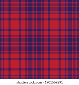 Red Navy Glen Plaid textured seamless pattern suitable for fashion textiles and graphics