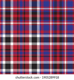 Red Navy Glen Plaid textured seamless pattern suitable for fashion textiles and graphics