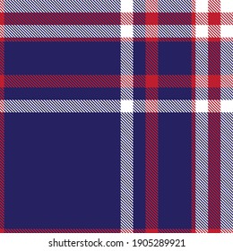 Red Navy Glen Plaid textured seamless pattern suitable for fashion textiles and graphics