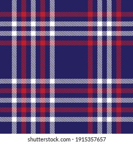 Red Navy Glen Plaid textured seamless pattern suitable for fashion textiles and graphics