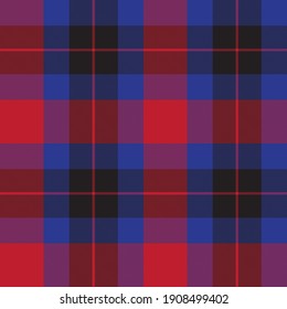 Red Navy Ombre Plaid textured seamless pattern suitable for fashion textiles and graphics