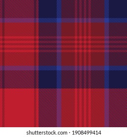 Red Navy Ombre Plaid textured seamless pattern suitable for fashion textiles and graphics