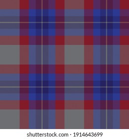 Red Navy Ombre Plaid textured seamless pattern suitable for fashion textiles and graphics