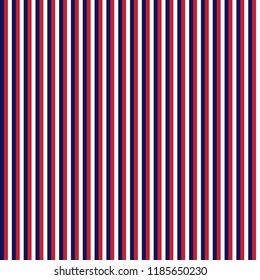 Red and Navy Stripes Seamless Pattern - Red, white, and navy blue vertical stripes design