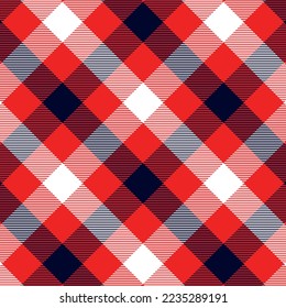red navy white new year christmas pattern twill modern tartan fashion texture textile digital printing background wallpaper surface eps 10 vector vintage