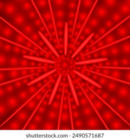 Red Neon Background Design Pattern. Can be used as background at events, discos, clubs, concerts or as decorative, fabric, wallpaper pattern.