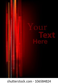 red  neon card. vector illustration