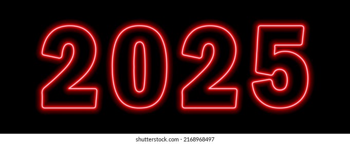 18 953 2025 Year Images Stock Photos Vectors Shutterstock Red Neon Colored 2025 Year 260nw 2168968497