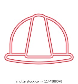 red neon construction helmet accessory