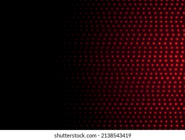 Red neon glowing futuristic particles abstract hi-tech background. Vector geometric design