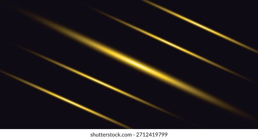 Líneas de neón rojo de luz, efecto de destello Horizontal.