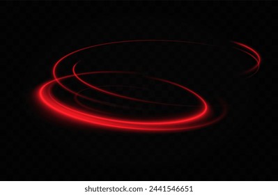 	
Red neon ring. Luminous circle. Glow effect. Round light frame. abstract light lines of motion and speed.Abstract light lines of motion and speed.