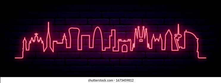 Barcelona Neon Images Stock Photos Vectors Shutterstock