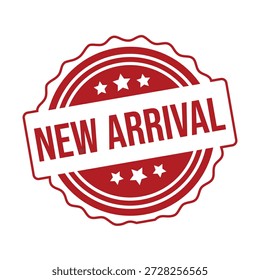 Red New Arrival Stamp or Label Vector Graphic