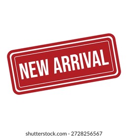 Red New Arrival Stamp or Label Vector Graphic