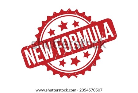 Red New Formula Rubber Stamp Seal Vector