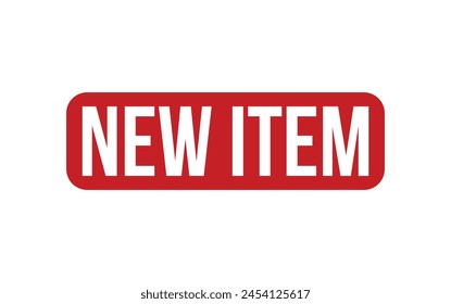 Red New Item Rubber Stamp Seal Vector