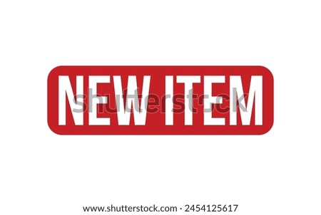Red New Item Rubber Stamp Seal Vector