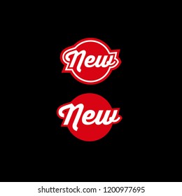 red new label