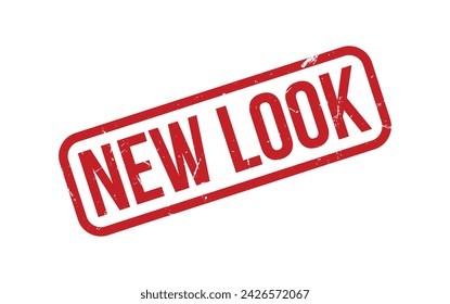 Rojo Nuevo Look Sello de sello de goma Vector