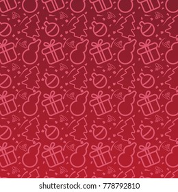 Red New Year background EPS 10