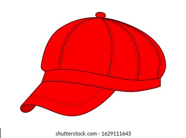 Newsboy Cap Stock Illustrations Images Vectors Shutterstock