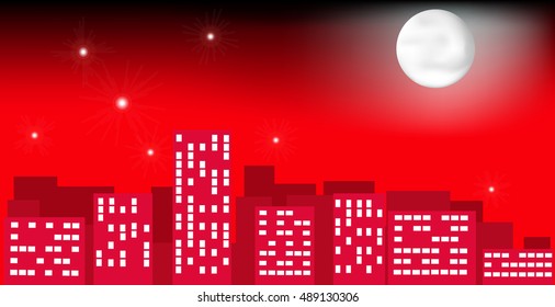 red night city
