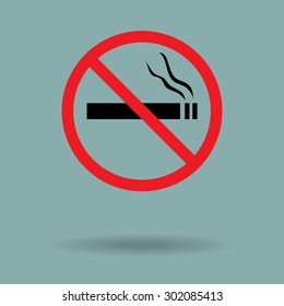 Red No smoking sign