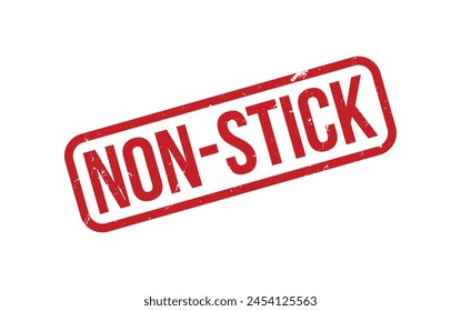 Red Non Stick Rubber Stamp Seal Vector