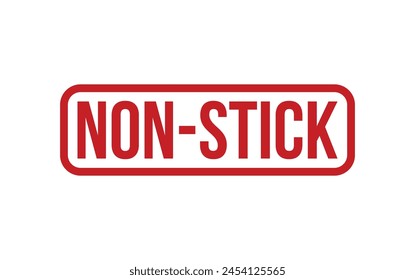 Red Non Stick Rubber Stamp Seal Vector