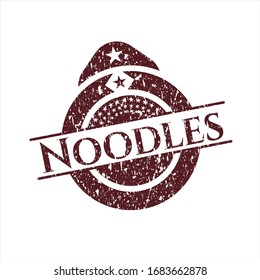 Red Noodles distressed rubber seal