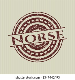 Red Norse distress rubber stamp