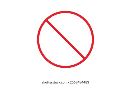 Red not allowed stop sign isolated on transparent background. prohibition sign or stop sign transparent png.	
