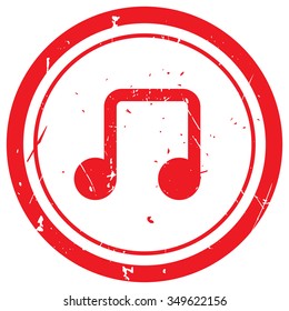 Red Notes rubber stamp