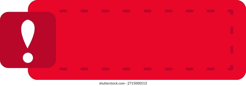 Red notification box with profile icon and cloud for system alert or error message.