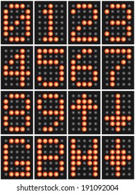 Red numerical LED display for elevator