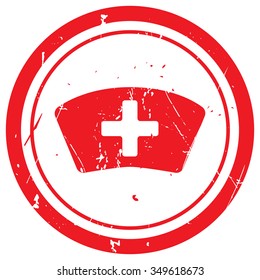 Red Nurse rubber stamp