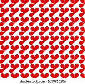 red objects over white background