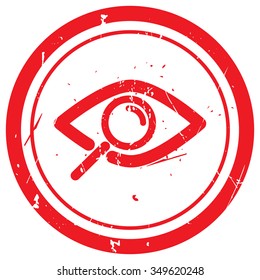 Red Observe rubber stamp