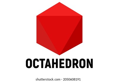 red octahedron, plato solids for math