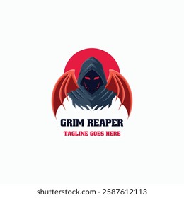 Red Octopus Simple Mascot Logo