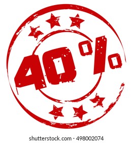 Red Offer Stamp