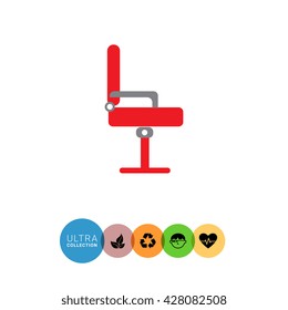 Red office chair