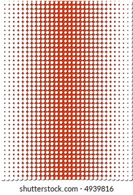 Red offset raster dot pattern