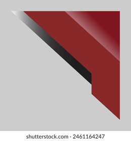 red often conveys qualities such as passion, energy, and urgency, while the triangle shape can symbolize strength, stability, and progression.