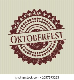 Red Oktoberfest distress rubber seal