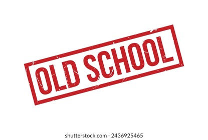 Sello de sello de goma de la vieja escuela roja Vector