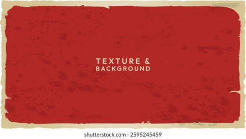 Red old torn paper vector illustration. Background paper. Textured wallpaper. Color red. paper design background use for label, card, banner etc.