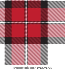Red Ombre Plaid textured seamless pattern suitable for fashion textiles and graphics